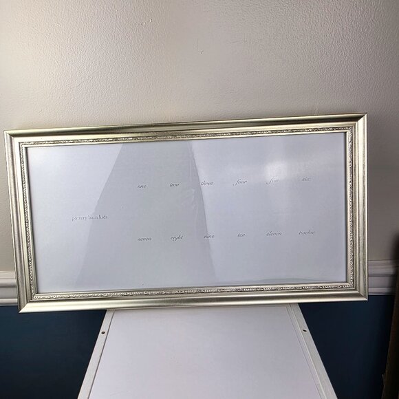 Pottery Barn Baby Silver Leaf First Year Photo Frame NWT - Picture 1 of 10